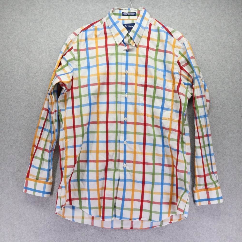 Paul Fredrick Shirt Mens Medium Performance Sport Pocket Button Up Long Sleeve